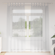 vidaXL Gardiner med gardiner 2 pcs Ljusgrå 140 x 245 cm Polyester