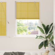 vidaXL Fönsterpersienner & Gardiner Gul 120 x 160 cm Bambu