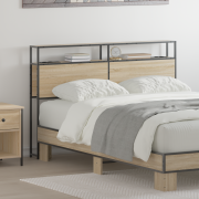 vidaXL Förvaringshuvudgavel Sonoma oak 160 cm Konstruerat trä