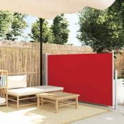 vidaXL Infällbar sidomarkis 120 x 300 cm röd