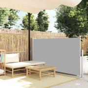 vidaXL Infällbar sidomarkis 120x500 cm grå
