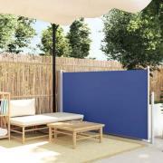 vidaXL Infällbar sidomarkis 120x500 cm blå
