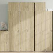 vidaXL Högskåp sonoma-ek 70x42,5x185 cm konstruerat trä