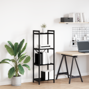 vidaXL Bokhylla Svart ek 40 x 30 x 118 cm Konstruerat trä