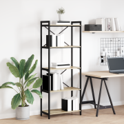 vidaXL Bokhylla Sonoma ek 60 x 30 x 153 cm Konstruerat trä