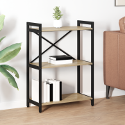 vidaXL Bokhylla Sonoma ek 60 x 30 x 83 cm Konstruerat trä