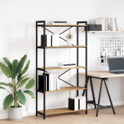 vidaXL Bokhylla artisan ek 80 x 30 x 153 cm Konstruerat trä