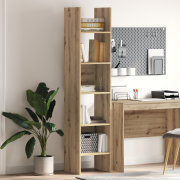 vidaXL Bokskåp artisan ek 40 x 35 x 180 cm Konstruerat trä