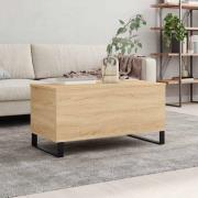 vidaXL Soffbord sonoma-ek 90x44,5x45 cm konstruerat trä
