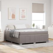 vidaXL Sängram Taupe 180 x 200 cm tyg
