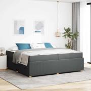 vidaXL Sängram Övrigt Mörkgrå 200 x 200 cm tyg