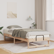 vidaXL Sängram med bärhandtag Brun 80 x 200 cm Massiv furu