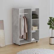 vidaXL Garderob betonggrå 80x40x110 cm konstruerat trä