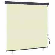 vidaXL Rullgardin utomhus 160x250 cm gräddvit