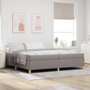 vidaXL Bäddfjäder Övrigt Taupe och vit 200 x 200 cm tyg