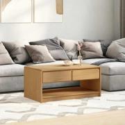 vidaXL Soffbord SAUDA ek 99x55x45 cm massiv furu