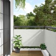 vidaXL Insynsskydd för balkong vit 300x120 cm PVC