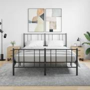 vidaXL Sängbord 2 st sonoma-ek 40x35x47,5 cm konstruerat trä