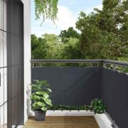 vidaXL Insynsskydd för balkong antracit 500x90 cm PVC
