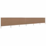 vidaXL Vindskydd 6 paneler tyg 800x80 cm taupe