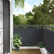 vidaXL Insynsskydd för balkong antracit 400x75 cm PVC