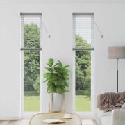 vidaXL Fönsterpersienn med gardiner Övrigt Silver 80 x 130 cm Aluminiu...