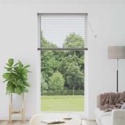 vidaXL Fönsterpersienn med gardiner Övrigt Silver 100 x 220 cm Alumini...