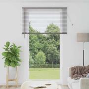 vidaXL Fönsterpersienn med gardiner Övrigt Silver 80 x 130 cm Aluminiu...