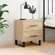 vidaXL Sängbord sonoma-ek 40x35x47,5 cm konstruerat trä