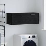vidaXL Väggskåp Svart ek 100 x 36.5 x 35 cm Konstruerat trä