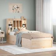 vidaXL Sängram utan madrass 100x200 cm massiv furu