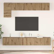 vidaXL TV-bänkset 5 pcs artisan ek 100 x 30 x 30 cm Konstruerat trä