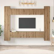 vidaXL TV-bänkset 10 pcs artisan ek 30.5 x 30 x 90 cm Konstruerat trä
