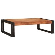 vidaXL Badrumshylla med hylla 80 x 50 x 23 cm Massiv Mangoträ, Järn