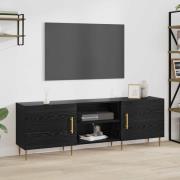 vidaXL TV-skåp Svart ek 150 x 30 x 50 cm Konstruerat trä