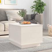 vidaXL Soffbord vit 40x50x35 cm massiv furu