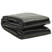 vidaXL Poolskydd svart 975x488 cm PE