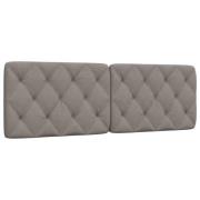 vidaXL Headboard Cushion Taupe 160 cm Fabric