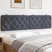 vidaXL Headboard Cushion Dark Grey 200 cm Velvet