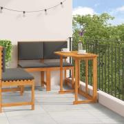 vidaXL Trädgårds Bistro Set 3 pcs Brun massivt akacia