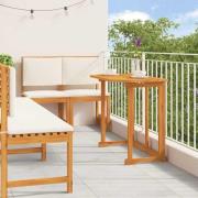 vidaXL Trädgårds Bistro Set 5 pcs Brun massivt akacia