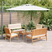 vidaXL Trädgårdsoffset 5 pcs Brun 75 x 45 x 38cm Massivt akaciaträ