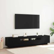 vidaXL TV-skåp 2 pcs Svart 200 x 35 x 40 cm Konstruerat trä
