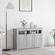 vidaXL Sideboard Grå Sonoma 116 x 30 x 75 cm Konstruerat trä