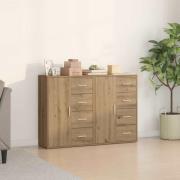 vidaXL Sideboard 2 pcs Artisan Ek 60 x 31 x 84 cm Konstruerat trä