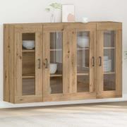 vidaXL Väggskåp 2 pcs artisan ek 69.5 x 34 x 90 cm Konstruerat trä