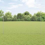vidaXL Staketstolpar 44 pcs Silver Galvaniserat Stål