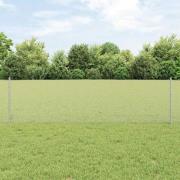 vidaXL Staket med stolpar Silver 0.6 x 10 m Stål