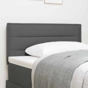 vidaXL LED huvuddyna med LED-ljusslingor Mörkgrå 90 cm tyg