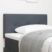vidaXL LED huvuddyna med LED-ljusslingor Grå 90 cm Sammet